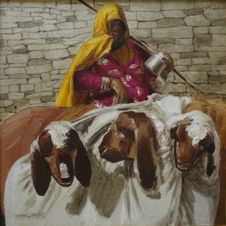 Lamb with Lady by Rama Suresh
