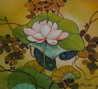 Lotus and We Two by Ganapati Hegde