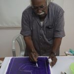 Painting demo By artist G Raman at Iba arts and Crafts